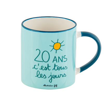 20 ans Mug (+ boite) 20 ans P058-C152170-BK-61