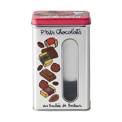 Boîtes métal cuisine Boîte à fenêtre Petits chocolats P005-M024500-AE-16