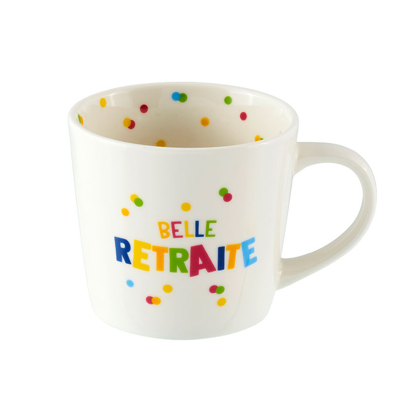 Mug Mug retraite (+ boite) "Belle retraite" P058-C153310-AG-48