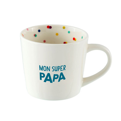 Mug Mug papa (+ boite) "Mon super papa" P058-C153290-AG-47