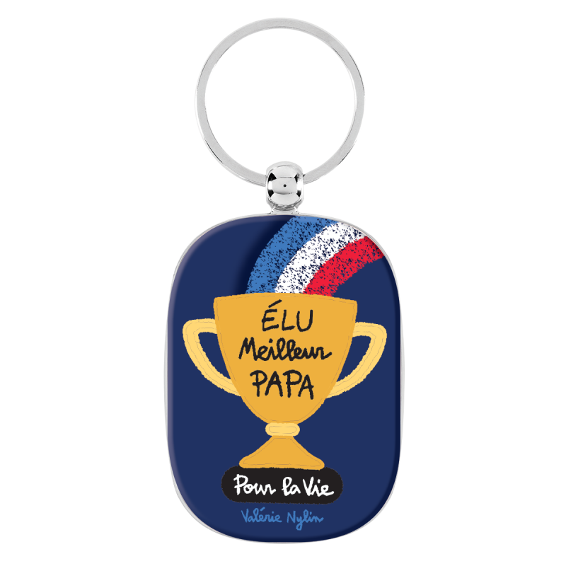 Portes-clés Porte-clés Élu meilleur papa P003-ME12350