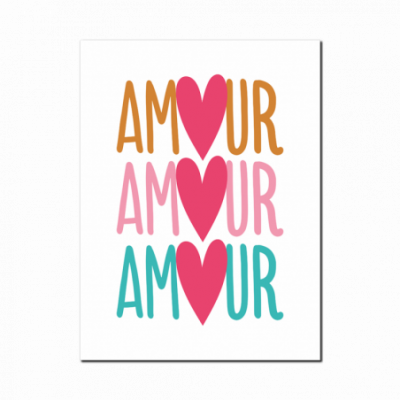 Affiche amour multico